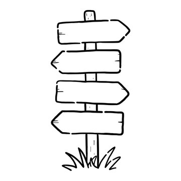 Illustration vectorielle d'un panneau de signalisation, indication de chemin grav&eacute;, contour de forme noir, symbole du voyage, plage et montagne