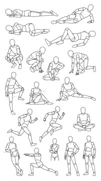 Human Figure Drawing Poses Collection for Art Reference and Study