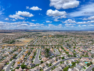 Aerial view of the City of Eastvale, California © TwinMoonsLLC