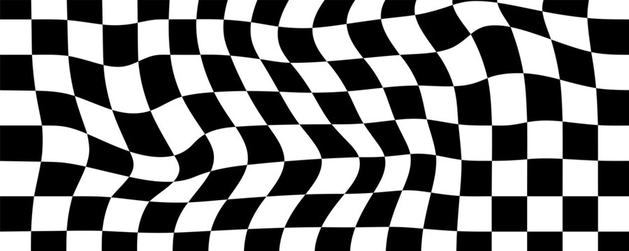 Black and white checkered pattern, Checkerboard seamless pattern