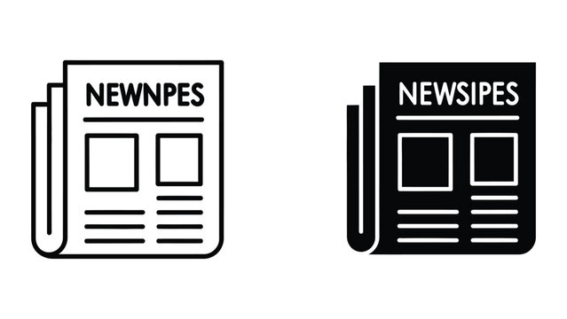 Two newspaper icons with newnpes and newsipes text