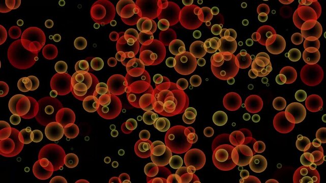CC Ball Action Animation on Black Background | Abstract Energy Sphere Motion Loop