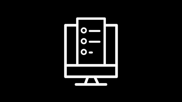 Online registration animated icon. suitable for user interface, provide visual feedback, etc. animated icon related to online course, education.