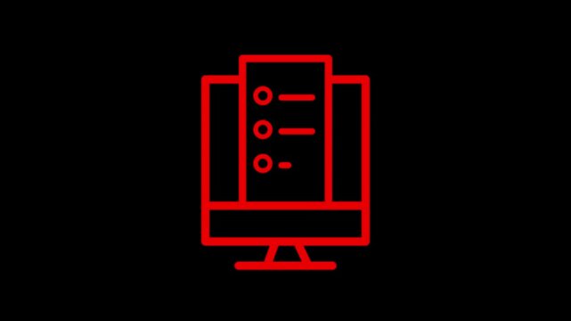 Online registration animated icon. suitable for user interface, provide visual feedback, etc. animated icon related to online course, education.
