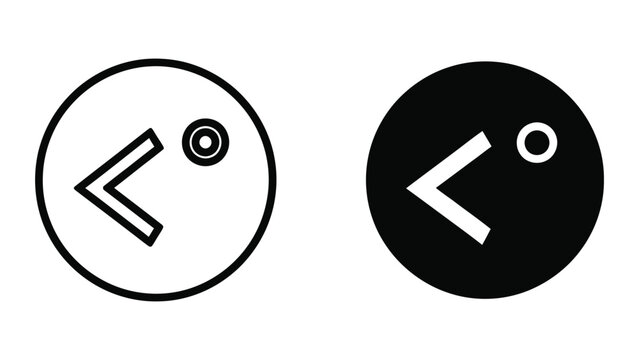 Minimal black and white back and previous navigation buttons