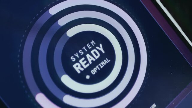 System status is READY and currently operating at an optimal state