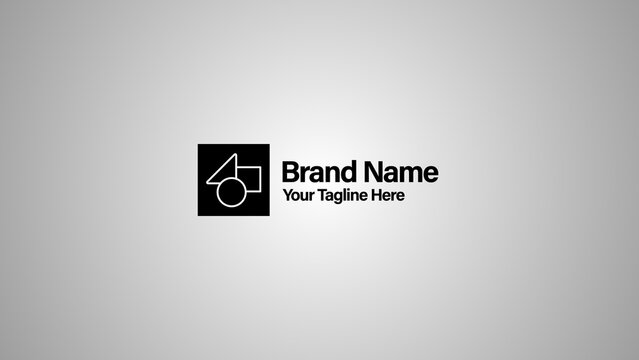 Clean Logo Reveal | Minimal Corporate Intro with Tagline, Sleek Professional Branding Opener, Simple Animation for Vlog and Podcast, Elegant Flat Graphic Identity Reveal, Smooth Motion Design Element