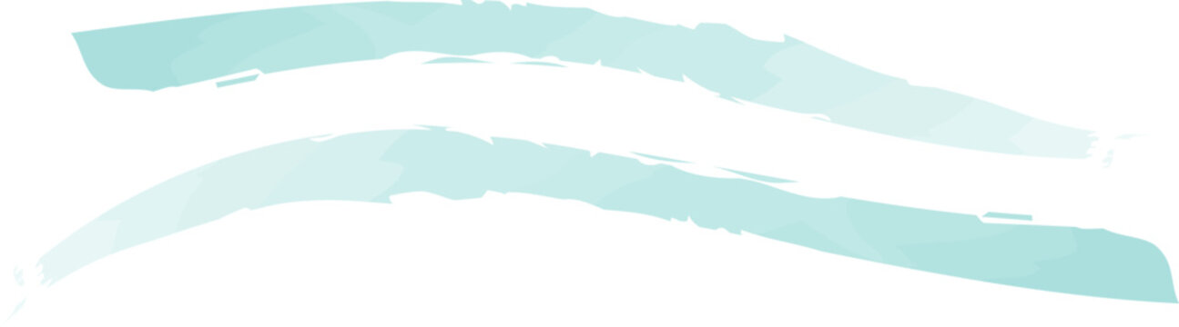 A collection of elegant, elongated watercolor brush strokes in various shades of blue. These sweeping, translucent lines capture the movement of water and are ideal for creative website headers