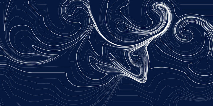 Topographic map pattern background vector. Abstract mountain terrain map background with abstract shape line texture. Design illustration for wall art, fabric, packaging, web, banner, wallpaper.