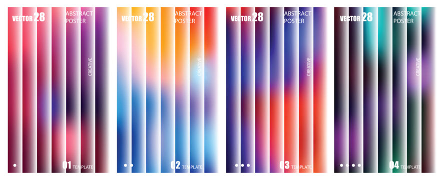 Abstract background with vertical color stripes in various vibrant shades.