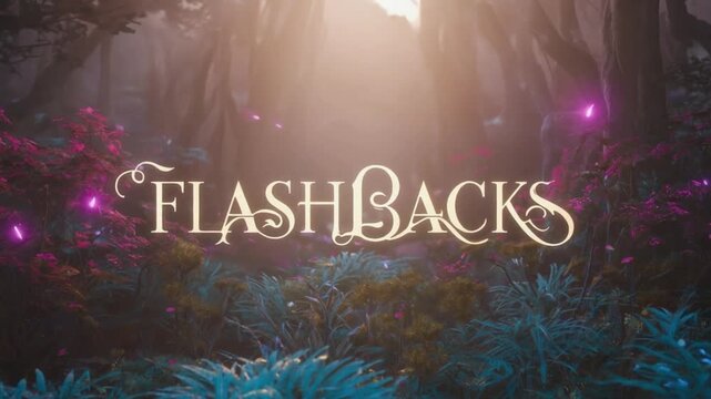 Conceptual video with the concept of flashbacks. Flashbacks and memory.