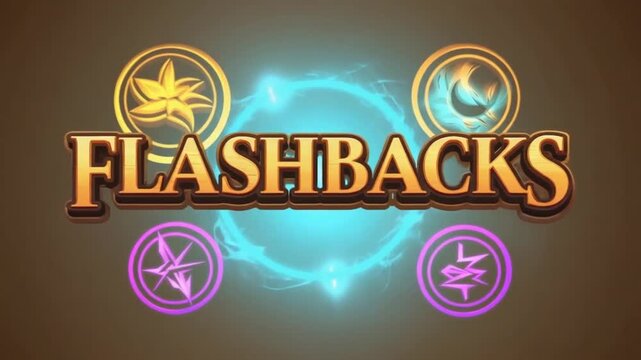 Conceptual video with the concept of flashbacks. Flashbacks and memory.