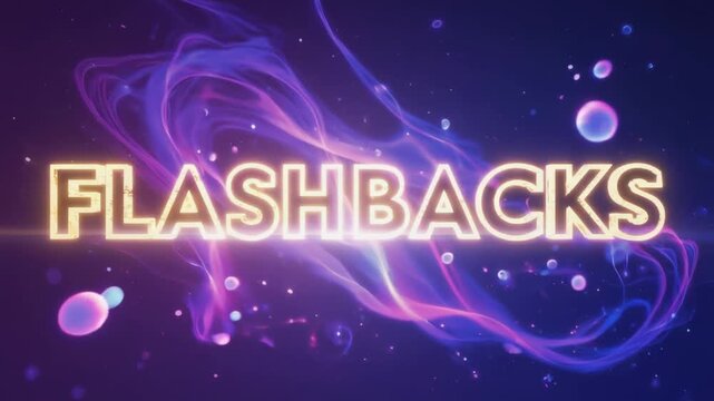 Conceptual video with the concept of flashbacks. Flashbacks and memory.