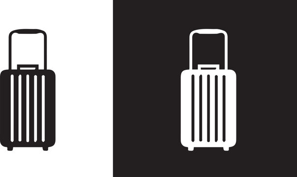 Valise, Baggage icon. Luggage, travel bag, suitcase symbols. Vector icons