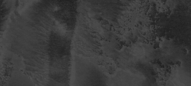 Monochromatic dark gray and black watercolor texture background featuring deep ink wash layers and moody paint bleeds for high contrast artistic design projects or digital printing creative templates