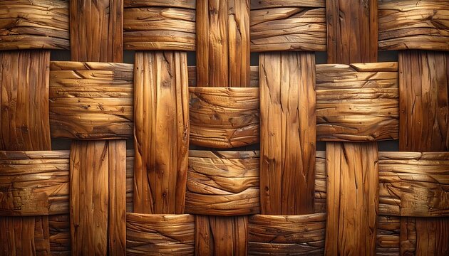 Textured wood weave