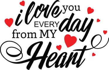 Heartfelt Love Message With Red Hearts And Cursive Font For Romantic Greetings And Affectionate Expressions © CreativeNest