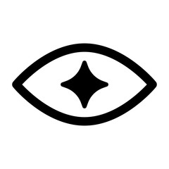 Fototapeta premium ia vision recognition icon. eye ia vision recognition vector 