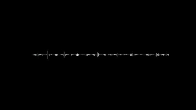 White audio waveform spectrum animation, colorful circular music visualizer animation, with pulsing audio waves and dynamic frequency spectrum in ultra black background, 4k video
