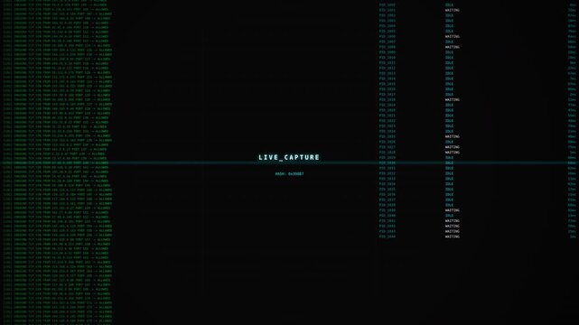 Immersive Digital Coding Screen Animation with Live Capture Effects for Tech Backgrounds and Motion Video Visuals