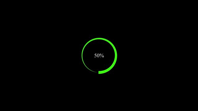 simple Circle loading animation with transparent black background, Circle loading icon, circle loading with alpha channel in 4k, animated circle progress gif video icon ,
