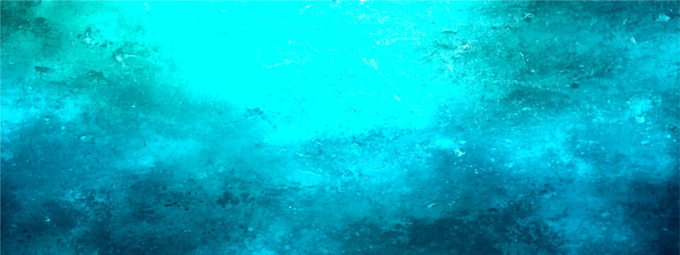 Vector Abstract ocean texture with shades of blue and turquoise, with bright and calm and vibrant underwater scene.