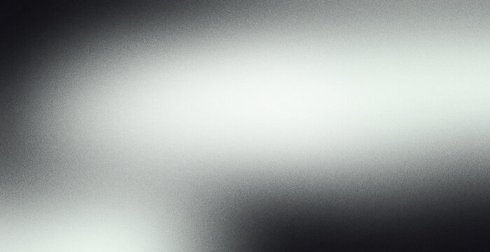 Grainy cinematic background with gradient texture transitioning from white to dark, abstract film effect. Background.