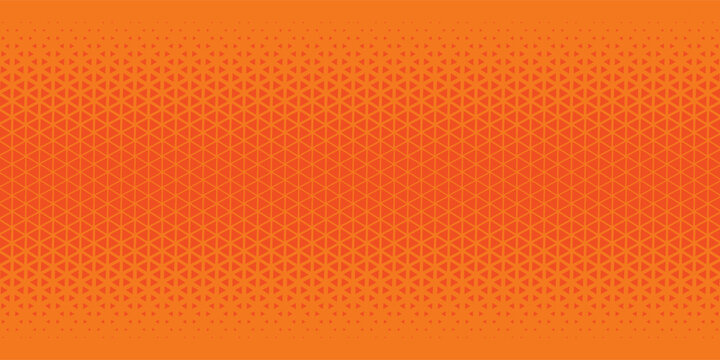 Dots triangle orange color pattern gradient texture with technology digital background. Dots pop art comics with summer background. modern orange dotted