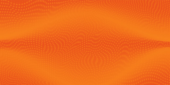 Dots halftone orange color pattern gradient texture with technology digital background. Dots pop art comics  orange