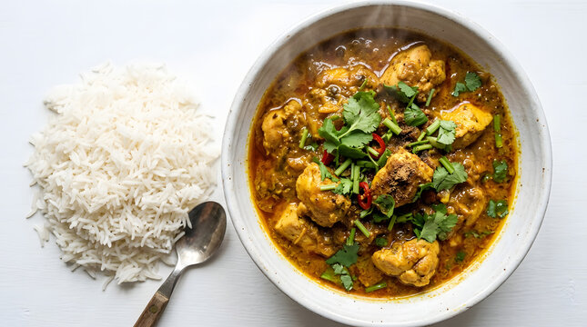chicken curry with rice