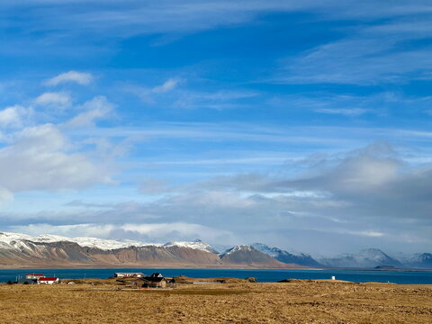 Winter landscape near Arnarstapi on the Sn&aelig;fellsnes Peninsula in western Iceland