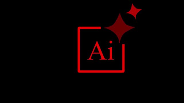 Abstract ai logo with circuit board patterns representing artificial intelligence technology. Metallic ai logo 4k video Digital artificial intelligence technology logo.mordan ai green gradient.