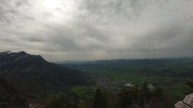 Saint Laurent Du Pont Valley Panorama From Pertuis Viewpoint