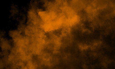 Naklejka premium Dark Orange Cloud Texture Background With Artistic Smoke Overlay