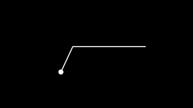 HUD graphics around the edges for use in movies, Technological HUD template callout for text animation.