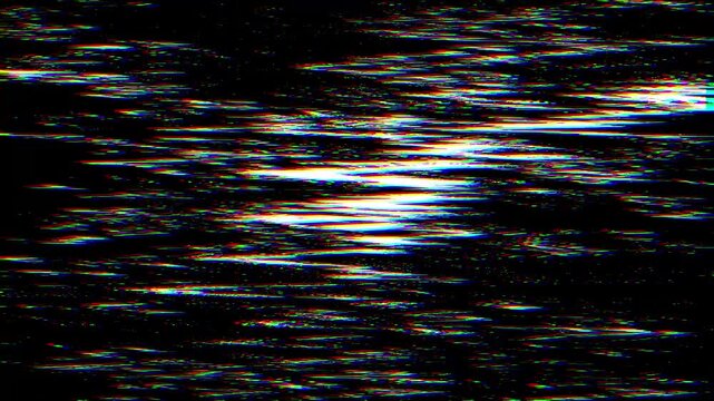 Chaotic digital noise with RGB separation and signal corruption forms an intense overlay for futuristic graphics and screen effects