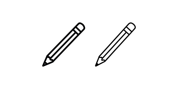 Pencil icon vector illustration for web, app, graphic, logo design, user interface. outline pencil, pen, write, edit, note icon in trendy style.