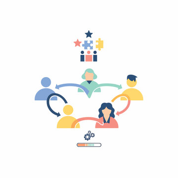 Diverse group of people collaborating.