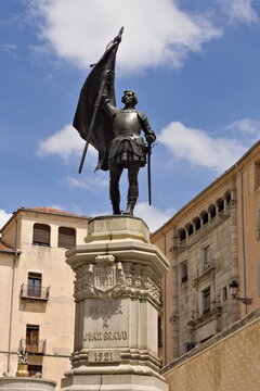 Statue of Juan Bravo in the city of Segovia, Spain