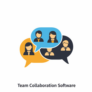 People Communicating Team Collaboration Software.
