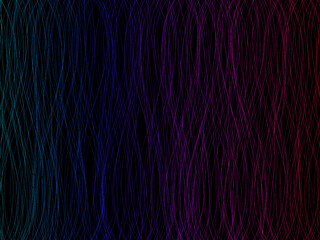 Naklejka premium Colorful Glowing Light Strands Abstract Background Art