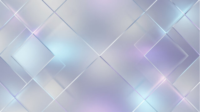 Holographic Iridescent Shiny Geometric Pattern.