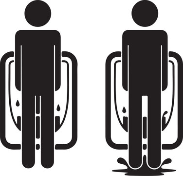 Restroom Etiquette and Bathroom Hygiene Instruction Sign
