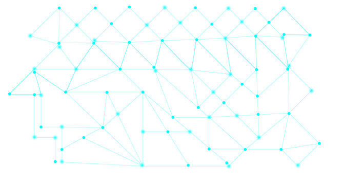 Abstract colorful digital line Technology Network Circuit With Connected Nodes and Digital Connectivity Ring Diagram.

