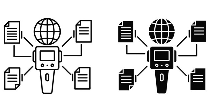 Handheld scanner device connected to global network and digital documents for data processing information management and electronic file storage system