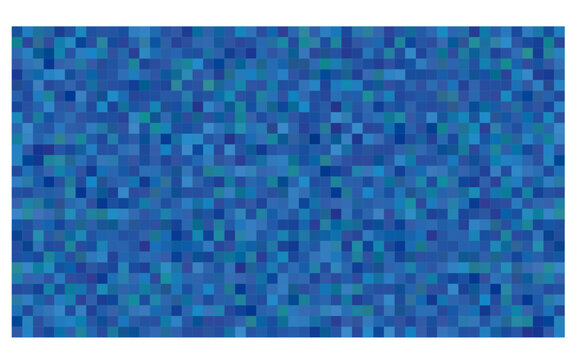Abstract blue pixel mosaic pattern vector background