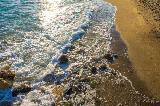 waves on the beach
