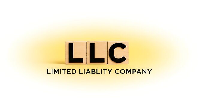 A logo for a limited liability company