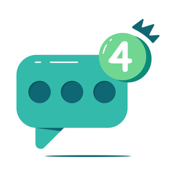 Editable design icon of unread message