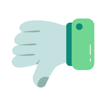 Negative feedback icon, editable vector